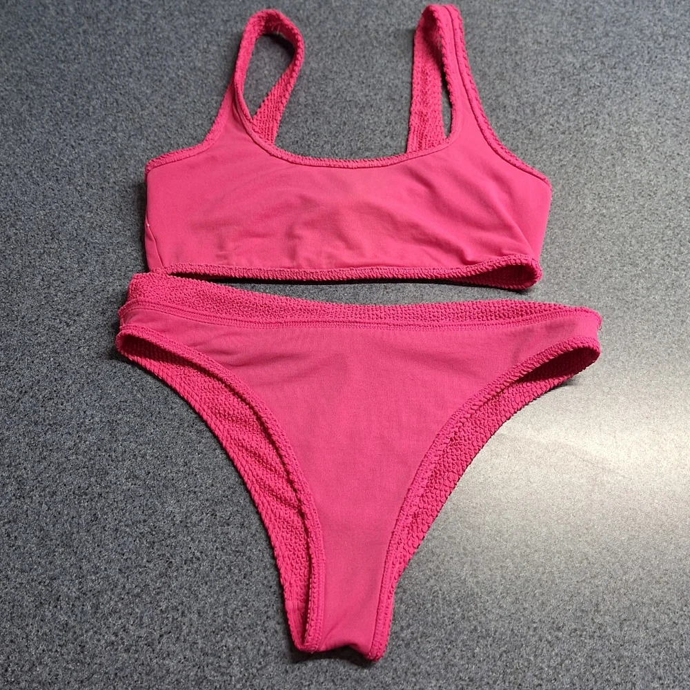 Billabong "Pink Punch" Summer High Waist Bikini, Size Medium, L59818 - Picture 9 of 11
